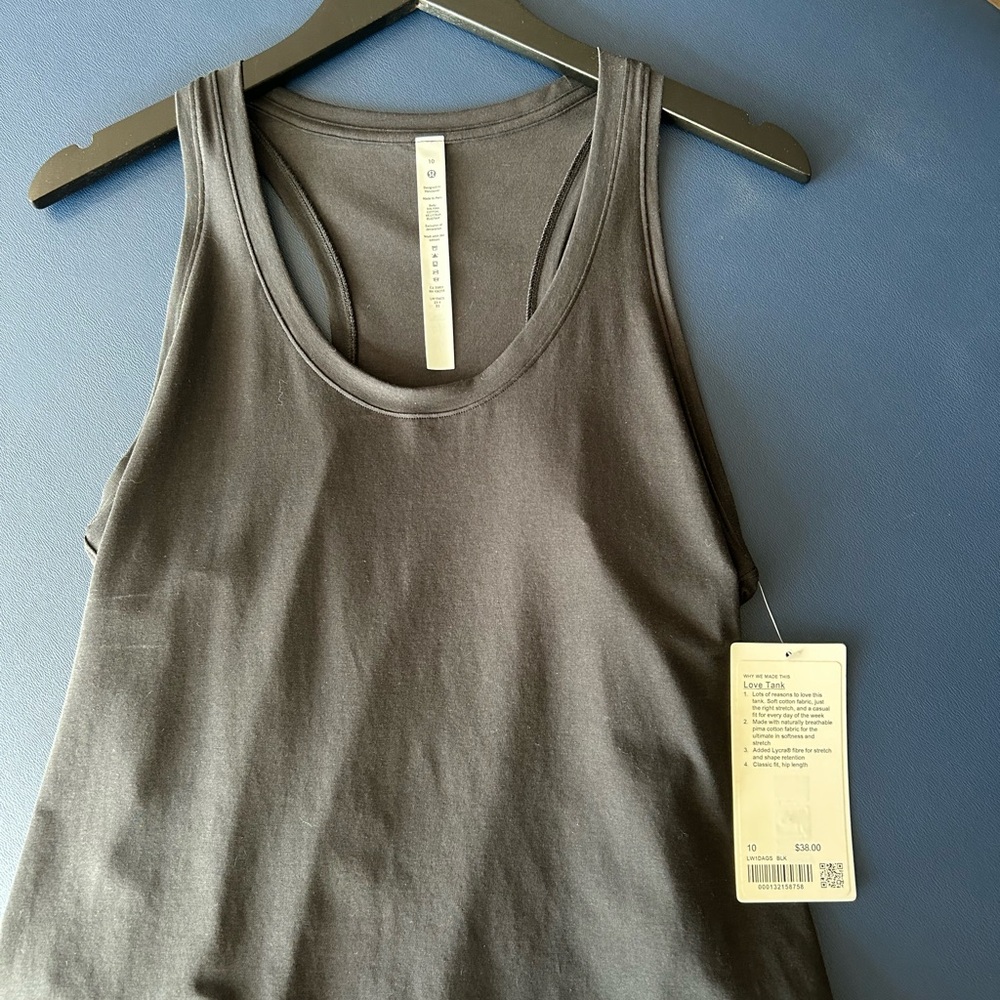 Lululemon Athletica Charcoal Tank Top